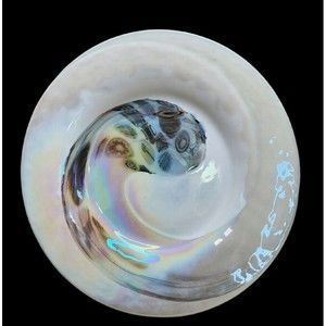 Mid Century Modern Large Murano Art Glass Opalescent Centerpiece